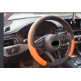 thumbnail image 1 of Microfiber Leather Steering Wheel Cover Car Anti-Slip Wheel Protector Vibrant orange 38cm, 1 of 5