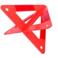 thumbnail image 1 of OULII Roadside Emergency Triangles Safety Triangle Red Folding Warning Indicator 1Pack, 1 of 8