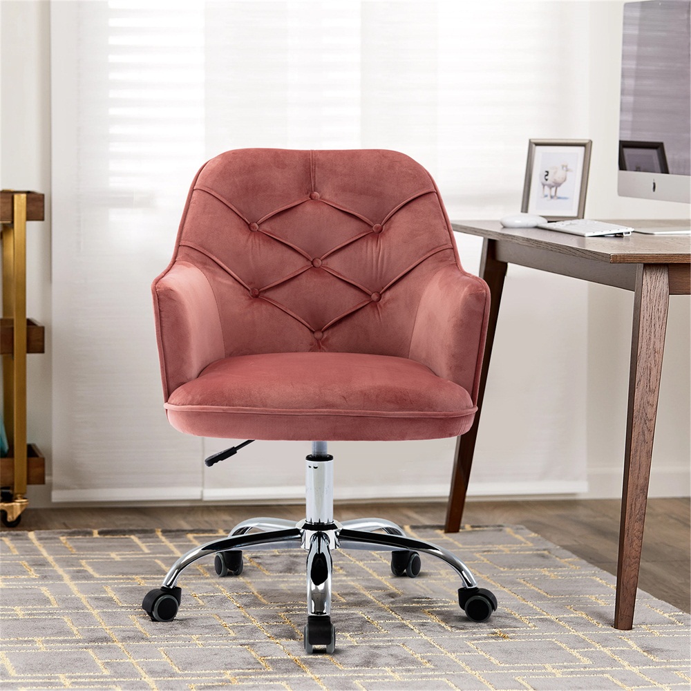 Velvet Swivel Shell Chair,Modern Accent Swivel Chair,Office Shell