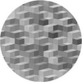 thumbnail image 1 of Ahgly Company Indoor Round Patterned Gray Cloud Gray Area Rugs, 3' Round, 1 of 6