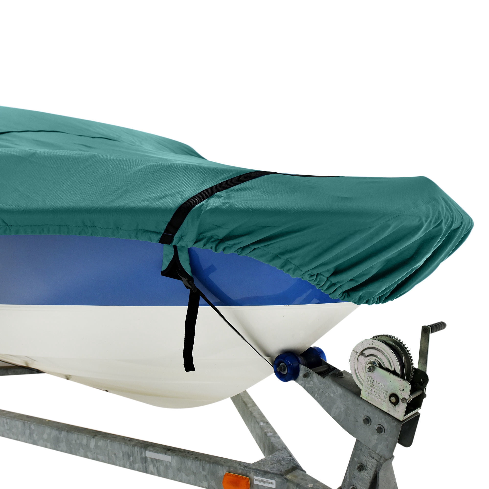 Budge American Flagship Ripstop Boat Cover, Fits V-Hull Fishing Boats, Hunter Green, 18'-20' Long (Beam Width Up to 102")