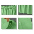 thumbnail image 2 of VargottomSolid CottonValancesRod PocketValancesFor WindowsCurtain Toppers One Panel,56x18 Inches, Mint Green, 2 of 7