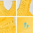 thumbnail image 6 of Swimsuit Cover Up Beach Swim Cover Up Women's Hand Hook Stitching V Neck A Line Skirt Sexy Beach Bikini Swimsuit Cover Up, 6 of 7
