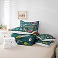 thumbnail image 4 of Laboratory King Comforter Set With Sheets,Chemistry Lab Bed In A Bag 7 Piece For Kids Adults Test Tube Microscope Graffiti Bedding Set Hippie Doodle Science Theme Bed Set, 4 of 5