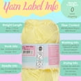 thumbnail image 5 of Lace Weight Tencel Yarn - Delightfully Fine - 60% Bamboo 40% Tencel Yarn - 4 Skeins - Col 14 Pastel Yellow, 5 of 7