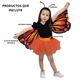 thumbnail image 4 of Disfraz Primavera Mariposa Monarca Tutu Infantil Niña Talla 1 a 3 años, 4 of 4