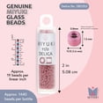 thumbnail image 3 of Miyuki Delica Seed Beads – Size 11/0 (1.6 mm), DB2353, Duracoat Opaque Raspberry, 7.2 g, Approx. 1440 Beads, 3 of 7