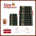 thumbnail image 3 of Linen Bundle Pocket Gift Bag Drawstring Opening And Closing Method For Christmas Birthday Anniversary As A Gift Packaging Medium Springgreen Buffalo Plaid Check Tartan Scotland_1, 3 of 8