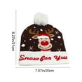 thumbnail image 3 of LmnLft Christmas Knitted Santa Hats, Light Up Elf Cap with Festive Pom Pom, Holiday Themed Beanies for Parties and Gift Exchanges, 3 of 6