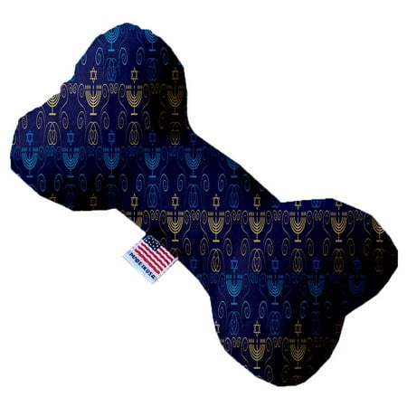 - Menorah Madness 6 Inch Canvas Bone Dog Toy