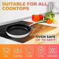 thumbnail image 3 of NuWave 10 inch Designs-Non-Stick Fry Pan, Even-Heating Technology, Premium 18/10 Stainless Steel Fry Pan, Tri-Ply & Heavy-Duty Construction, Handles, Fry Pan, 3 of 5