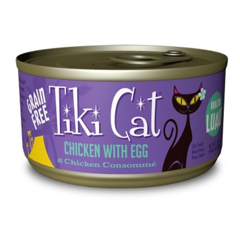 (12 Pack) Tiki Cat Koolina Luau Chicken & Egg Wet Cat Food, 2.8 oz