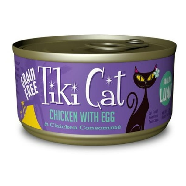 (12 Pack) Tiki Cat Koolina Luau Chicken & Egg Wet Cat Food, 2.8 oz