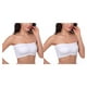 thumbnail image 1 of Minnieouse Sujetador inalámbrico Sujetadores sin tirantes Bandeau Accesorios Almohadillas removibles Color simple Ropa interior cómoda Vestido blanco L 2Conjunto, 1 of 6