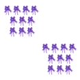 thumbnail image 4 of Guardoinrt 10 Pack Bow Pull Decor Multi-colors Festive Packing Hand-Pulled Flower Rose/Purple 2Set, 4 of 6