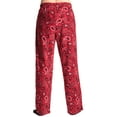 thumbnail image 3 of #followme Men's Microfleece Pajamas - Paisley Bandana Print Pajama Pants for Men - Lounge & Sleep PJ Bottoms 45902-V-10780-RED-XL, 3 of 3