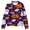 Purple, variant on Halloween Girls Knitted Sweater Cardigan Spooky Print Stylish Fall Long Sleeve Button Down Casual Tops
