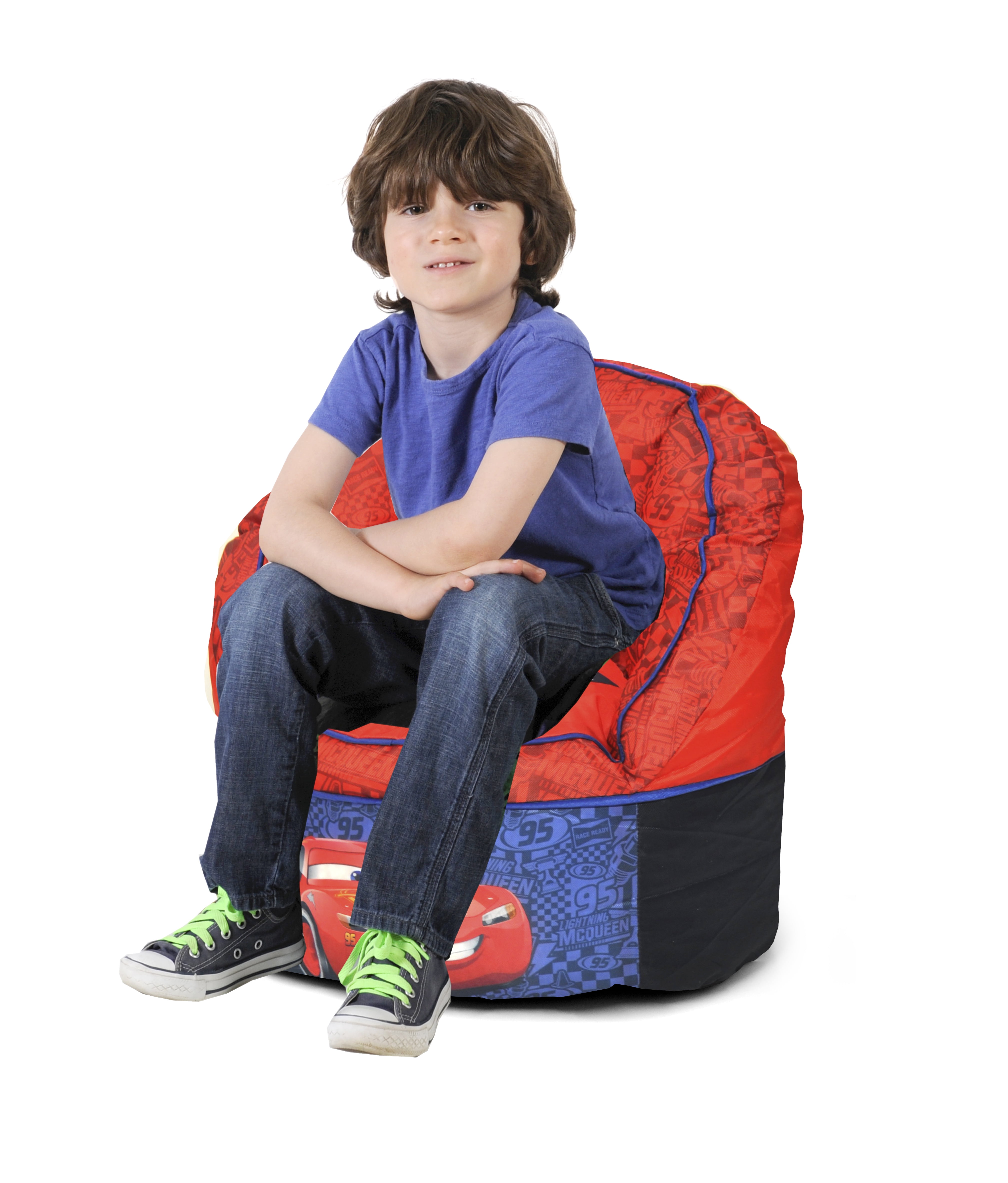 Disney Cars Toddler Bean Bag Chair Red Idea Nuova WK320298