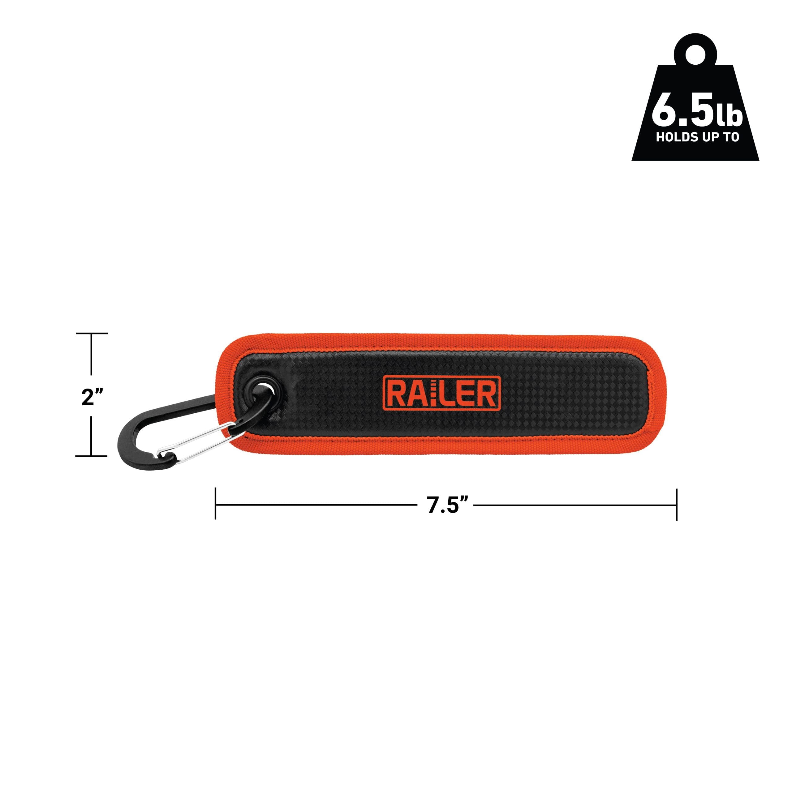 Railer MagMat Strap | Premium Magnetic Tool Pad with Carabiner. Durable Non-Slip Magnetic Tray Holds Up to 6.5lb | Efficient Tool Organizer for Workshop & Garage