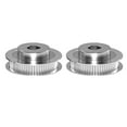 thumbnail image 5 of Zeberoxyz Juego de 2 poleas de sincronización de aluminio GT2 de 20 y 60 dientes con 2 piezas de longitud de 200 mm de ancho y correa de 6 mm (20-60T-8B-6), 5 of 5