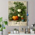 thumbnail image 4 of Retro Vegetable Canvas Poster, Tomato Cucumber Pumpkin Print, Farmhouse Kitchen Wall Decor, 4 of 8