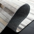 thumbnail image 6 of SAFAVIEH Studio Leather Kenyon Striped Area Rug, Ivory/Grey, 5' x 8', 6 of 12