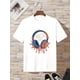 thumbnail image 1 of [Salida informal] Camiseta de algodón "CAME ON" para niño con gráfico de auriculares - Cuello redondo, manga corta, cómoda camiseta de verano para niños, ropa para el día a día | Camiseta con gráfic, 1 of 5