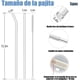thumbnail image 4 of Paquete de Pajitas de Vidrio, Tapas de Silicona para Popote, Cepillos de Limpieza Reutilizables, 4 of 4
