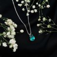 thumbnail image 6 of Rosec Jewels 1.75 CT Created Emerald Solitaire Necklace for Women, 925 Sterling Silver, 6 of 8
