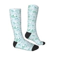 thumbnail image 3 of Fotbe Rabbit And Dragonfly print Women's Men's Novelty Crew Socks Cotton Socks Knee High Socks for Walking,Running,Nurses,Pregnancy, 3 of 9