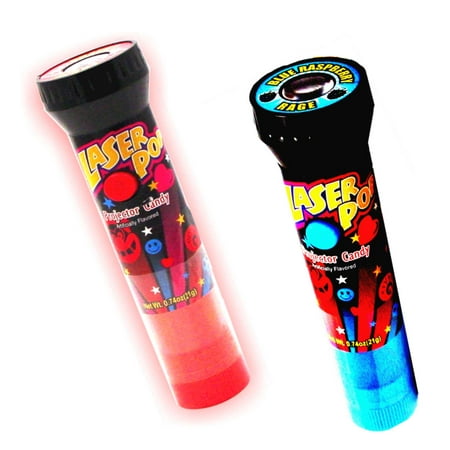 Kidsmania - Laser Pop - Lollipop with working projector - cherry, blue raspberry & watermelon