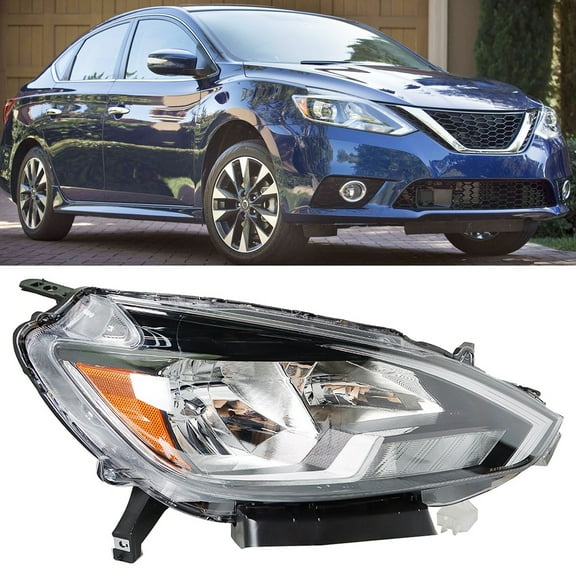 Fit for Nissan Sentra 2016-2018 Headlight Headlamp Housing Assembly (Front Right Passenger Side, without Bulb)