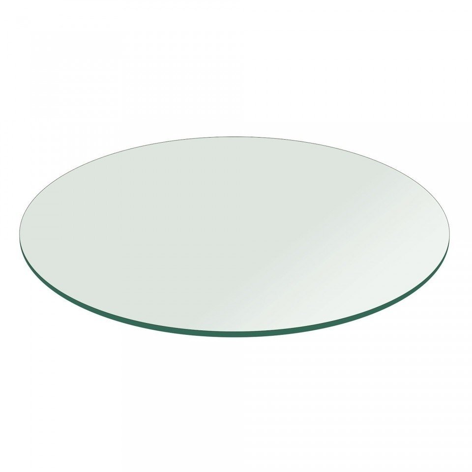 Glass Table Top, 36" Round, 1/4" Thick, Beveled Tempered