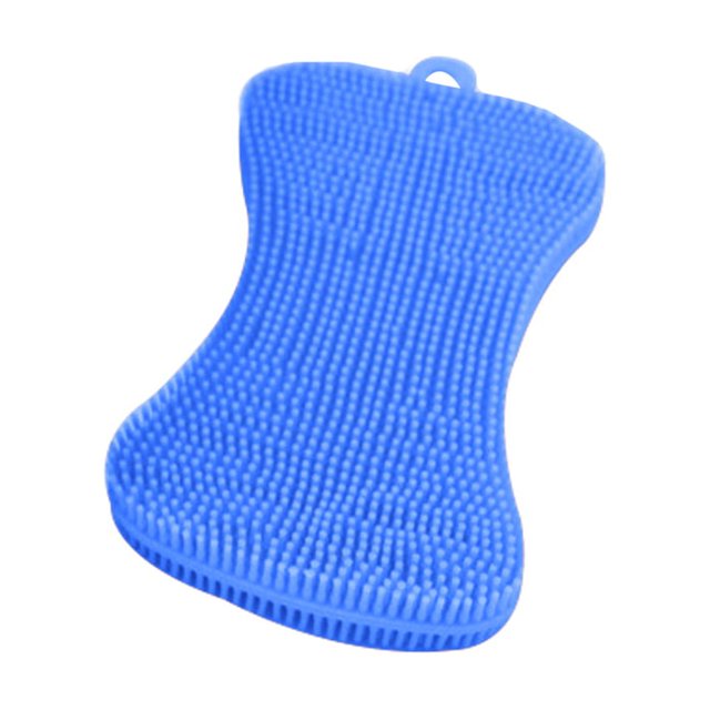 kurtrusly Multi-functional Dishwashing Brush Non Stick Kitchen Scrubber Tableware Dish Cleaning Tool Bone Shape