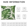thumbnail image 5 of Nawypu  Tropical Leaves Throw Pillow Covers  Green Palm Leaf Decorative Pillow Cases Outdoor Cushion Covers for Sofa Couch Garden Home Decor, 5 of 5