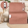 thumbnail image 5 of Electric Heating Blanket 63x31.5in Soft Flannel Heated Blanket with 9 Temperature Settings & 4 Timer ETL Certified Machine Washable for Bed Sofa OfficeBrown, 5 of 6