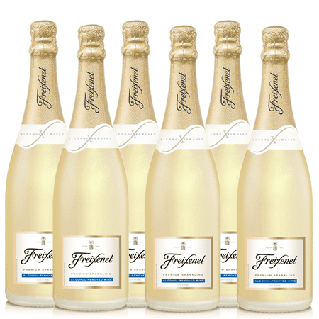Freixenet Alcohol Removed Non-Alcoholic Sparkling Champagne Wine - Premium Zero Alcohol Elegance for Celebrations | 6 PACK