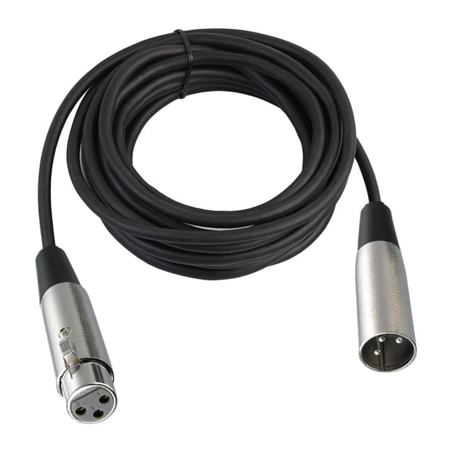 Cable de XLR de para micrófono, Cable de extensión para micrófono, 1m/5m/10m/20m 16 pies shamjiam cable de micrófono