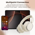 thumbnail image 5 of Bluetooth Headphones Over Ear, 78H Playtime Wireless Headphones, Bluetooth 5.4 Dual Device with Deep Bass, ANC Active Noise Cancelling Headphones, Foldable Lightweight Headset for Travel Home Office, 5 of 10