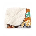 thumbnail image 2 of Thanksgiving Corgi Pilgrim Grateful, Thankful, Blessed Fall Welcome Cozy Sherpa Blanket Welsh Corgi Dog Lover Gifts Idea Warm Soft Throw Blanket - 00021, 2 of 5