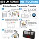 thumbnail image 4 of LiftMaster Chamberlain Craftsman - Repuesto universal para abridor de puerta de cochera, 893LM 893Max 891LM 371LM 373LM 971LM 973LM 973LM, alcance extra largo, 4 of 6