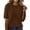Coffee, variant on MEICHEN Women's Short Sleeve Pullover Fashion Crew Neck Knitted Shirt Elegant Lightweight Short Sleeve Spring Summer