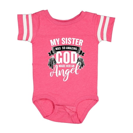 

Inktastic My Sister Was So Amazing God Made Her an Angel Gift Baby Boy or Baby Girl Bodysuit
