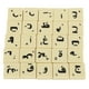 thumbnail image 4 of Arabic Letter Tiles, PS Material Easy To Operate Wear Resistant 110PCS Chess Pieces Set  For Clamping Leisure ANGGREK Plastic Letter Tiles, 4 of 8