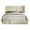 Beige, variant on HMD Wilie King Tufted Upholstered Platform Bed, Beige