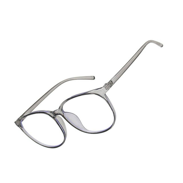 Sonducket Gafas de luz azul de 5 colores, gafas transparentes regulares para juegos de ordenador, gafas para mujer, gafas para mejorar la comodidad, gafas Lentes gris transparente