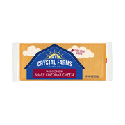 Angle View: Crystal Farms Sharp Cheddar Cheese, 8 oz.