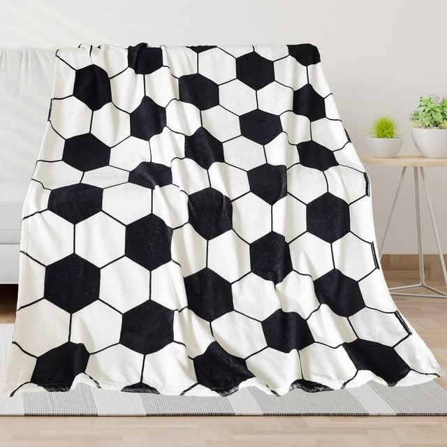 Manta AUIVTY de Fútbol de Forro Polar 152x203 cm