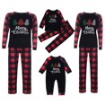 thumbnail image 1 of Ensembles de Pyjamas Assortis pour Famille Pyjamas de Noël Imprimés Arbre de Noël avec Bas à Carreaux, 1 of 6