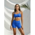thumbnail image 4 of JYTJYT Women's 2‑Piece Workout Outfits, Cross Back Sports Bra & Hip Lift High‑Waisted Shorts Set for Yoga Gym Fitness Running, 4 of 8